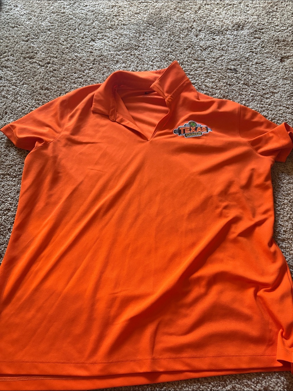 Nike Orange Polo TexasRoad House